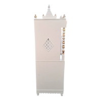 Bhaktisthal Teak Wood Mandap (White) side view