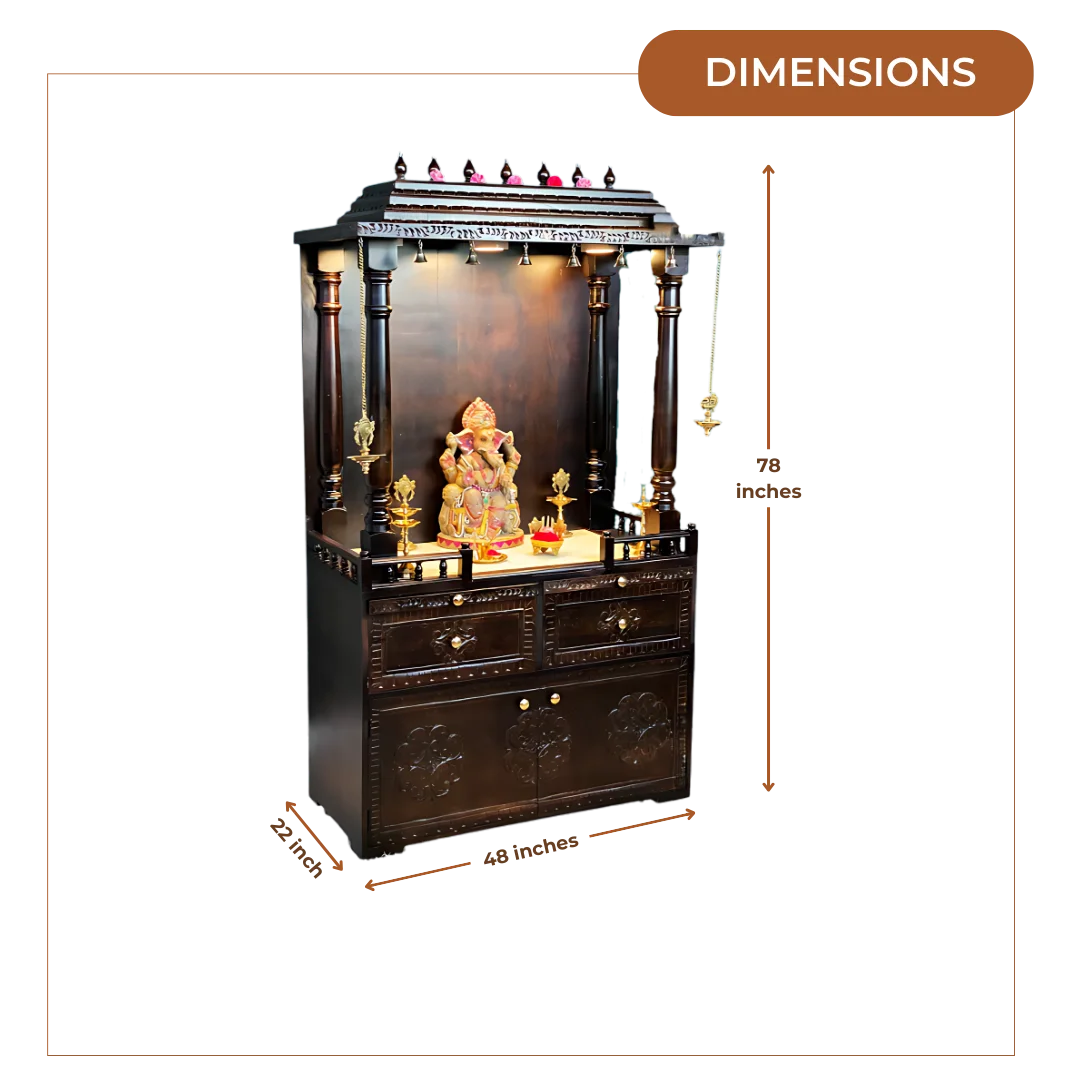 Bhaskara-Sheesham-Wood-Mandap-Brown-Dimensions