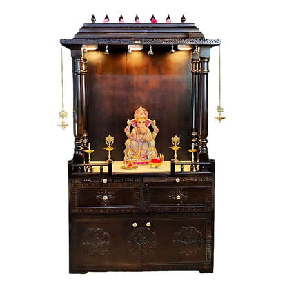 Bhaskara Sheesham Wood Mandap (Brown) Front view