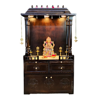 Bhaskara Teak Wood Mandap (Brown) Front view