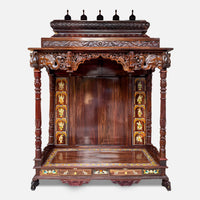 Bhavani Teak Wood Mandap (Teak) front view 