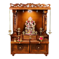 Bhavya Teak Wood Mandir (Teak) Front view