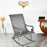 Boston Teak Wood Rocking Chair (Silver)