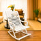 Boston Teak Wood Rocking Chair (White) lifestye view