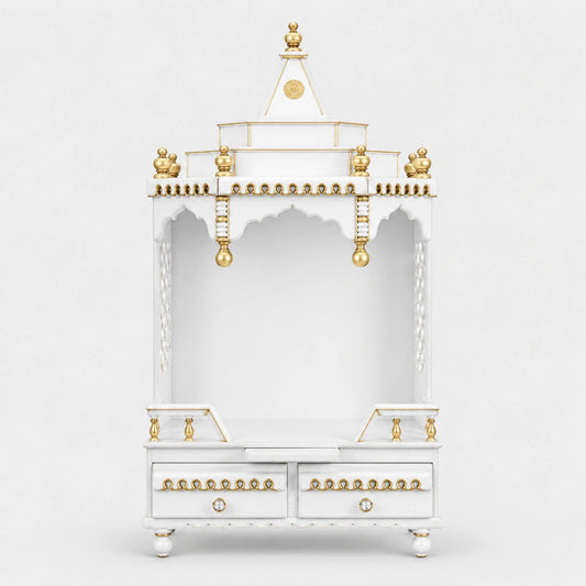 Brahma Sthana Medium Floor Rested Pooja Mandir Front Image