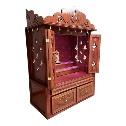 Brahmajyoti Teak Wood Mandap (Mahogany) side angel 