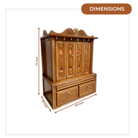 Brahmajyoti Teak Wood Mandap (Teak) dimensions 