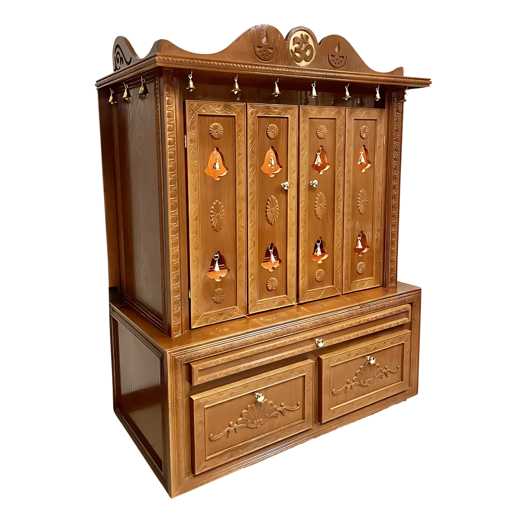 Brahmajyoti Teak Wood Mandap (Teak) side angle