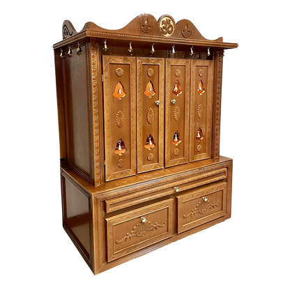 Brahmajyoti Teak Wood Mandap (Teak) side angle
