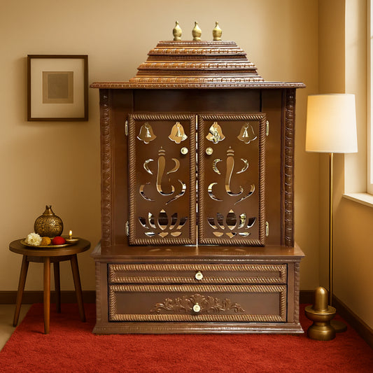 Brahmjyot Teak Wood Mandap (Brown) lifestyle view