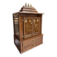Brahmjyot Teak Wood Mandap (Brown) side angle 