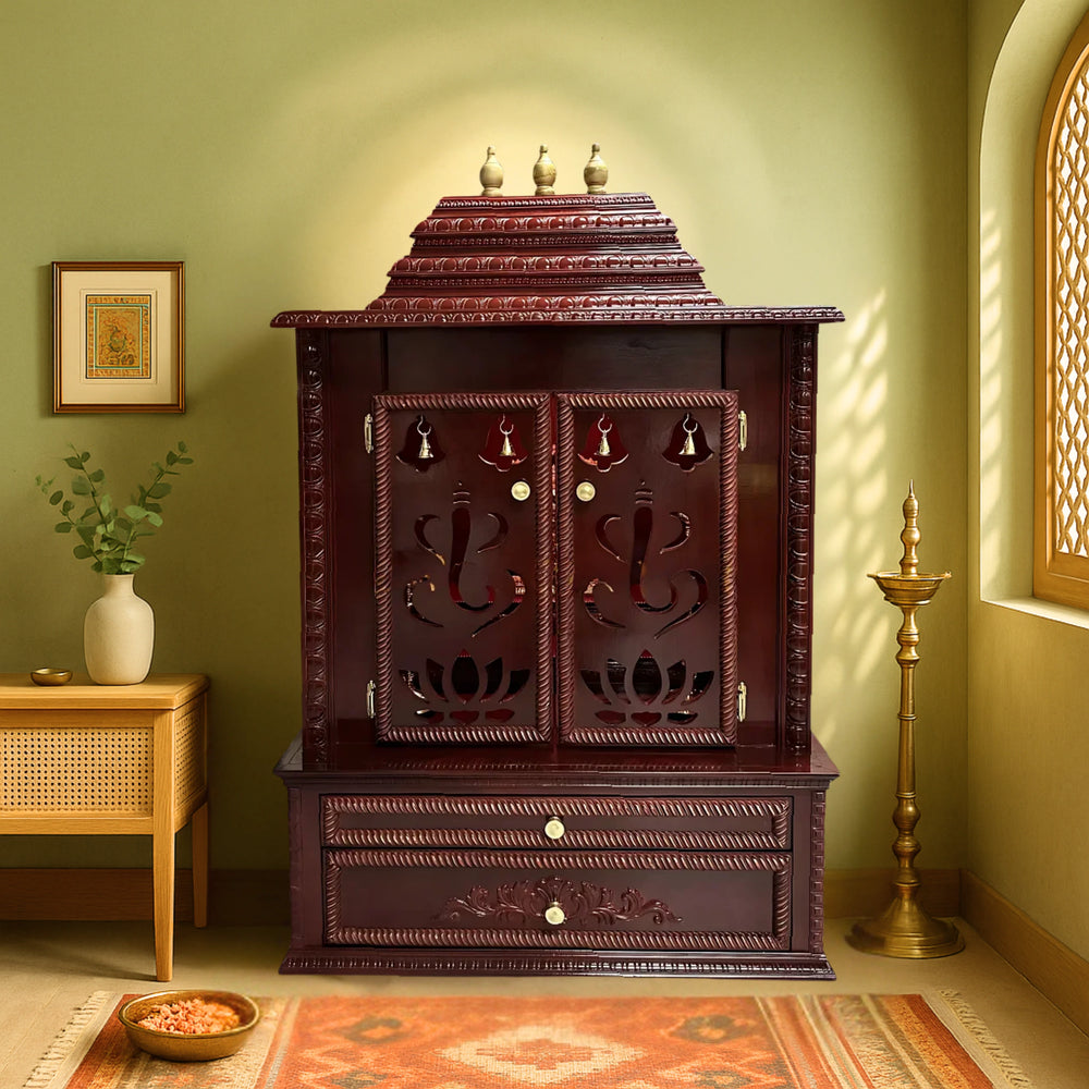 Brahmjyot Teak Wood Mandap (Cherry) lifestyle view