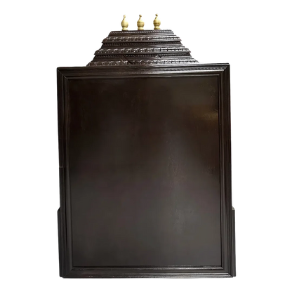 Brahmjyot Teak Wood Mandap (Dark Brown) back view
