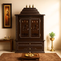 Brahmjyot Teak Wood Mandap (Dark Brown) lifestyle view