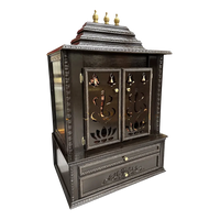 Brahmjyot Teak Wood Mandap (Dark Brown) side angle