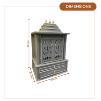 Brahmjyot Teak Wood Mandap (Grey) dimensions