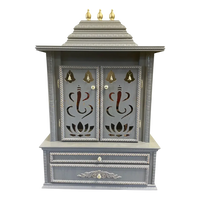 Brahmjyot Teak Wood Mandap (Grey) front view