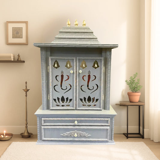 Brahmjyot Teak Wood Mandap (Grey) lifestyle image 