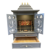 Brahmjyot Teak Wood Mandap (Grey) open door view