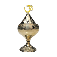 Brass Akhand Diya (Large) front view