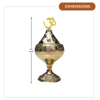Brass Akhand Diya (Small) dimensions