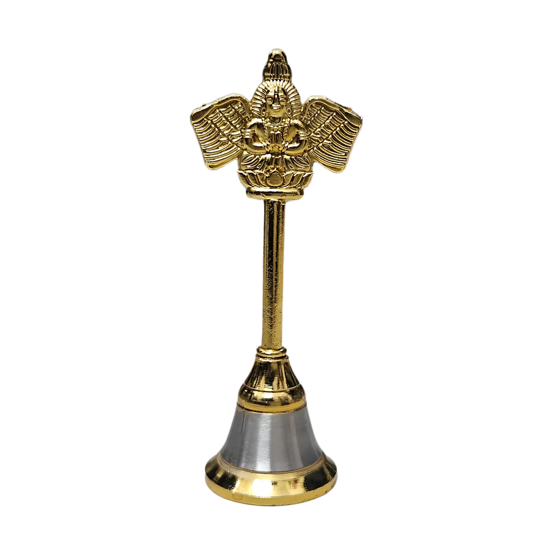 Brass Garuda Pooja Bell (Large) front view