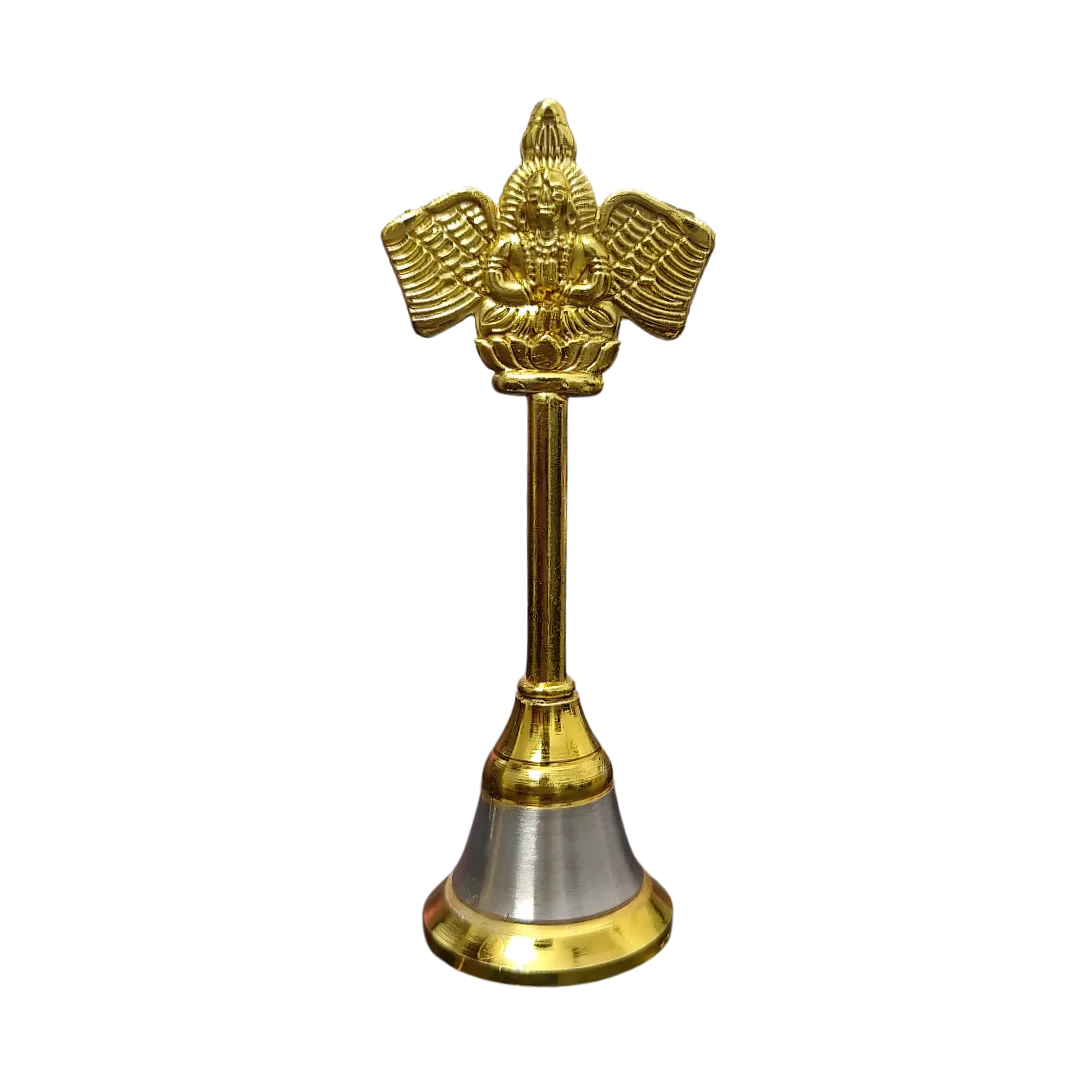 Brass Garuda Pooja Bell (Small) front view