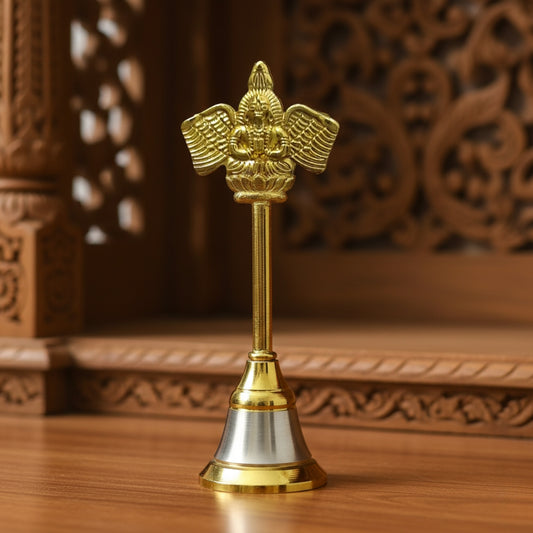 Brass Garuda Pooja Bell (Small) lifestyle view 