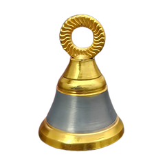 Brass Pooja Bell with Ring Handle (Small)