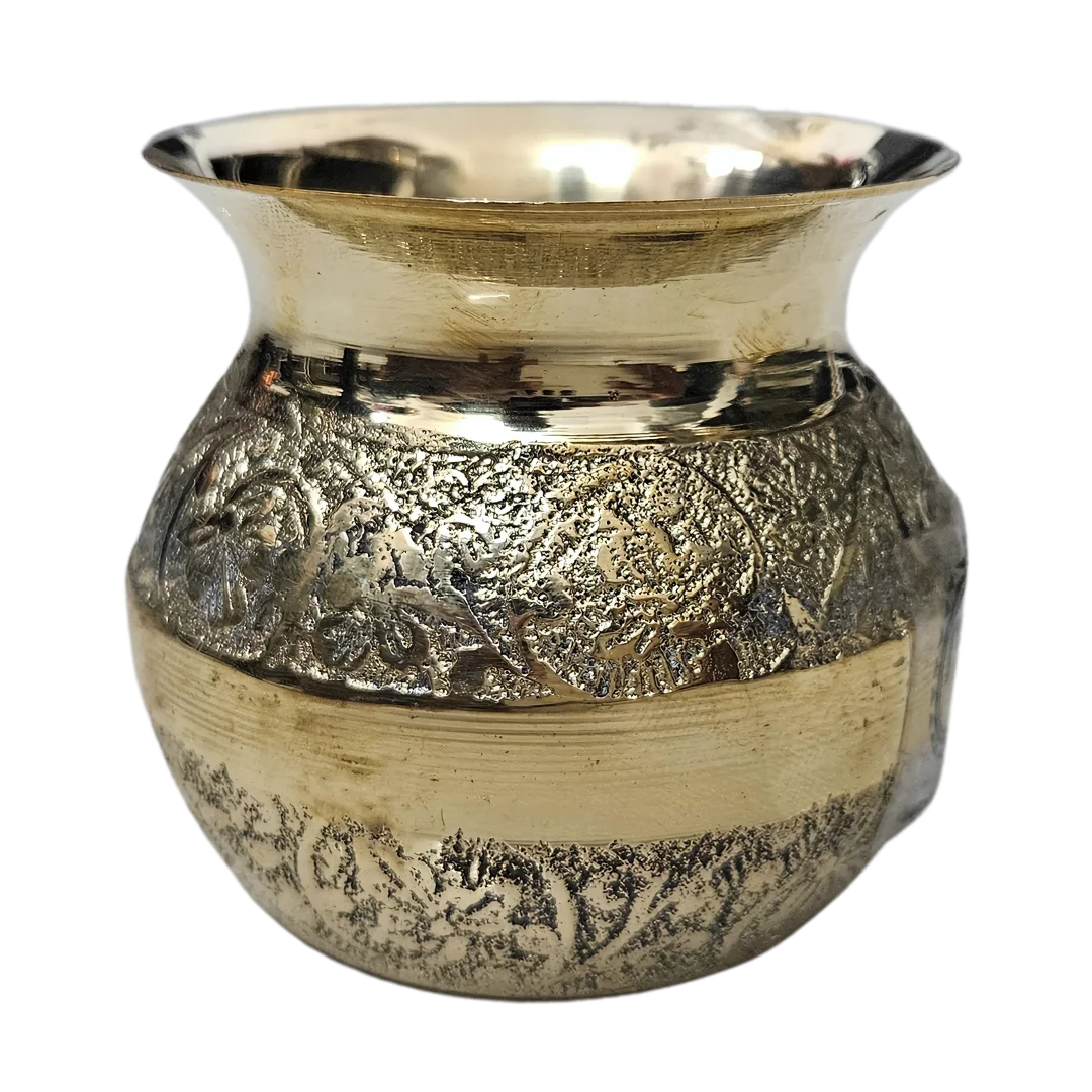 Brass Pooja Kalash front view