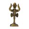 Brass Trishul Damru Idol front view