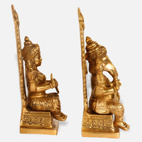 Antique Brass Lakshmi Ganesha Idol 3