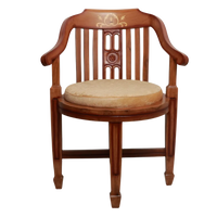 Canasto Teak Wood Arm Chair Front View (Teak Beige)