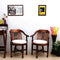 Canasto Teak Wood Arm Chair in Brown Silver color  lifestyle image