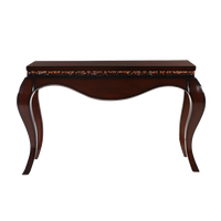 Cazalu Solid Wood Console Table in Brown color front view