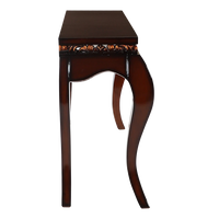 Cazalu Solid Wood Console Table in Brown color side view