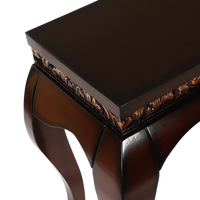 Cazalu Solid Wood Console Table in Brown color zoom view