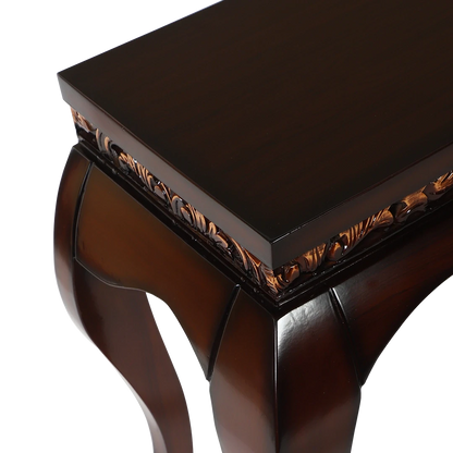 Cazalu Solid Wood Console Table in Brown color zoom view