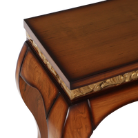 Cazalu Solid Wood Console Table in Teak color zoom view