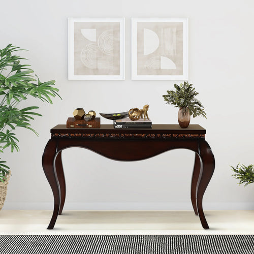 Cazalu Solid Wood Console Table lifestyle view