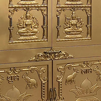 Chandrika Teak Wood Mandap (Gold) close view