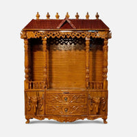 Chitraksha Teak Wood Mandap (Teak)  front view