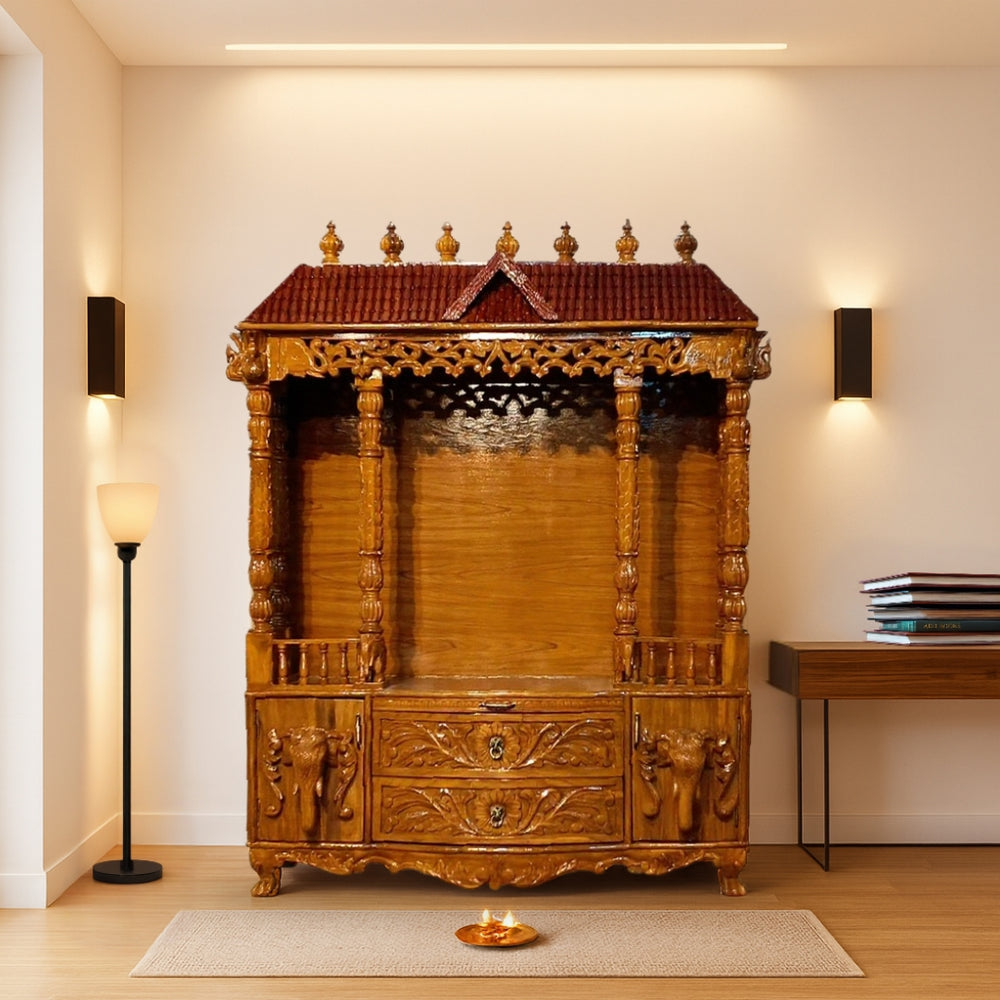 Chitraksha Teak Wood Mandap (Teak) lifestyle view