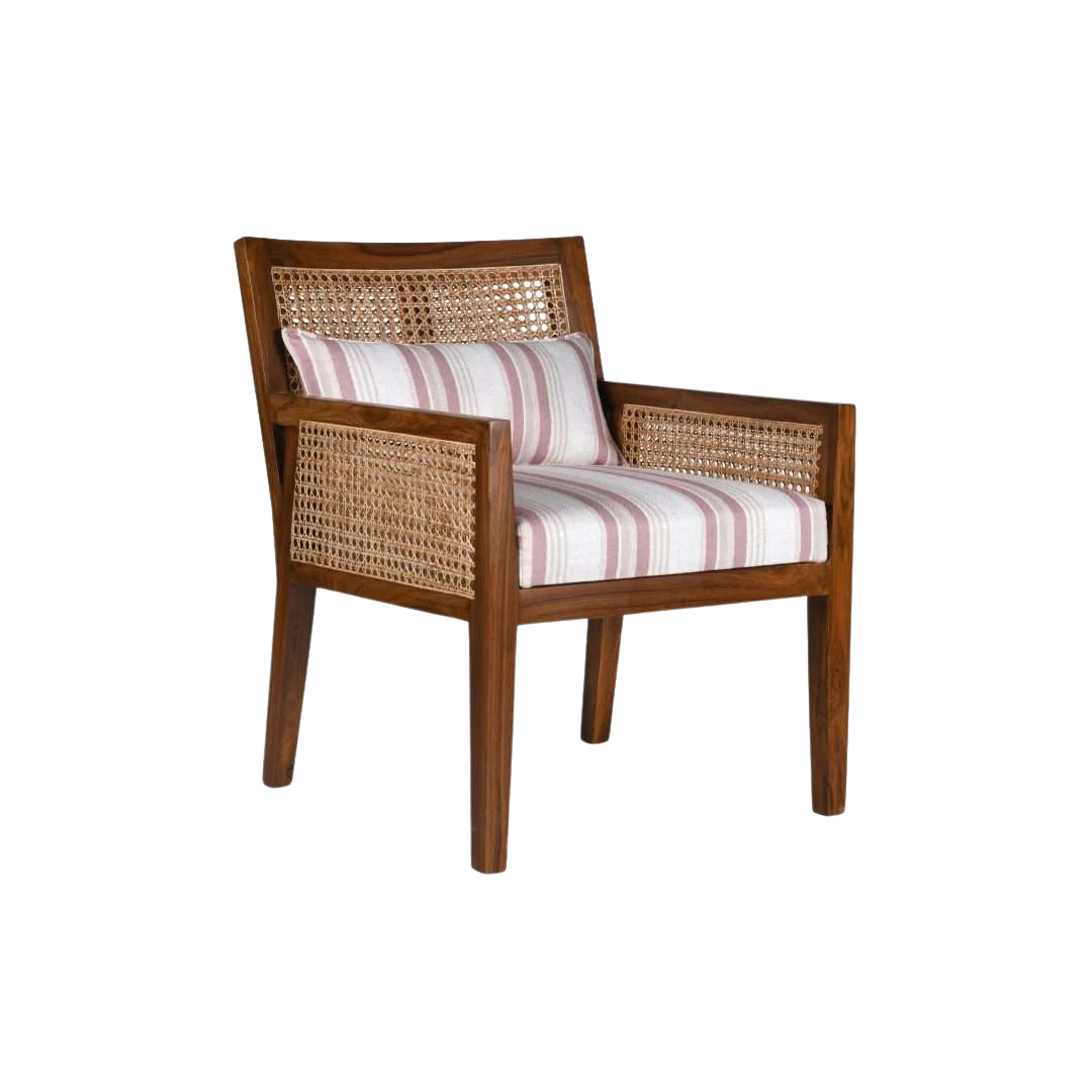 Coastal Teak Wood Lounge Chair (Teak)