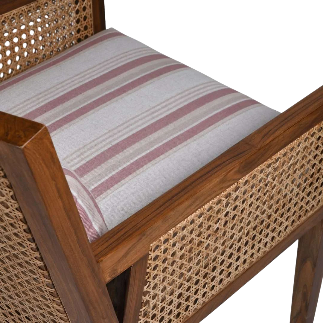 Coastal Teak Wood Lounge Chair zoom view