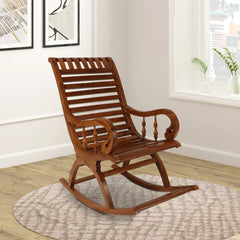 Colorodo Teak Wood Rocking Chair (Teak)