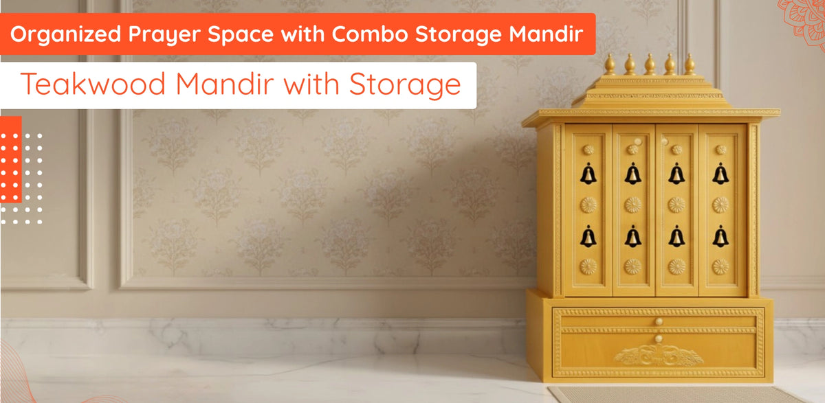 Combo storage Mandir
