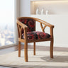 Comfy Teak Wood Arm Chair (Brown)