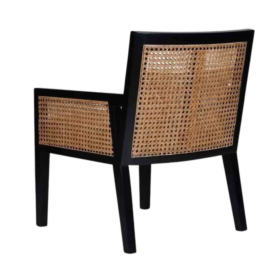 Costal Teak Wood Lounge Chair Back view