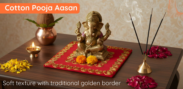 Cotton Pooja Aasan BANNER 